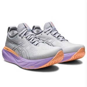 Asics Gel-Nimbus 25 in Piedmont Grey/Pure Silver size 9